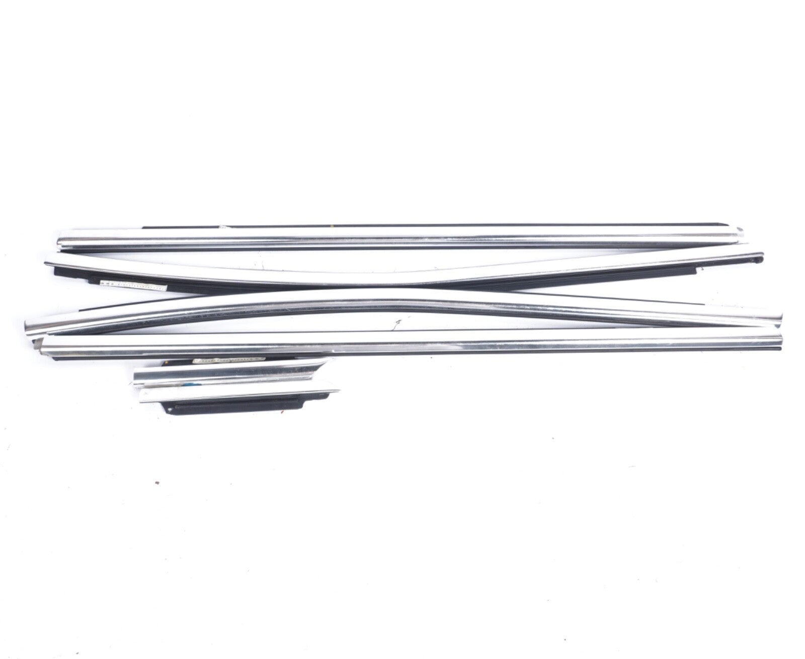 14-19 MASERATI GHIBLI SET OF 6 FRONT REAR RIGHT & LEFT DOOR CHROME MOLDING OEM