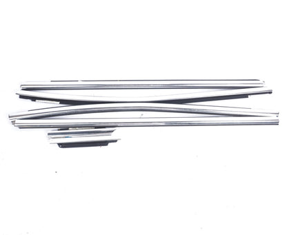 14-19 MASERATI GHIBLI SET OF 6 FRONT REAR RIGHT & LEFT DOOR CHROME MOLDING OEM