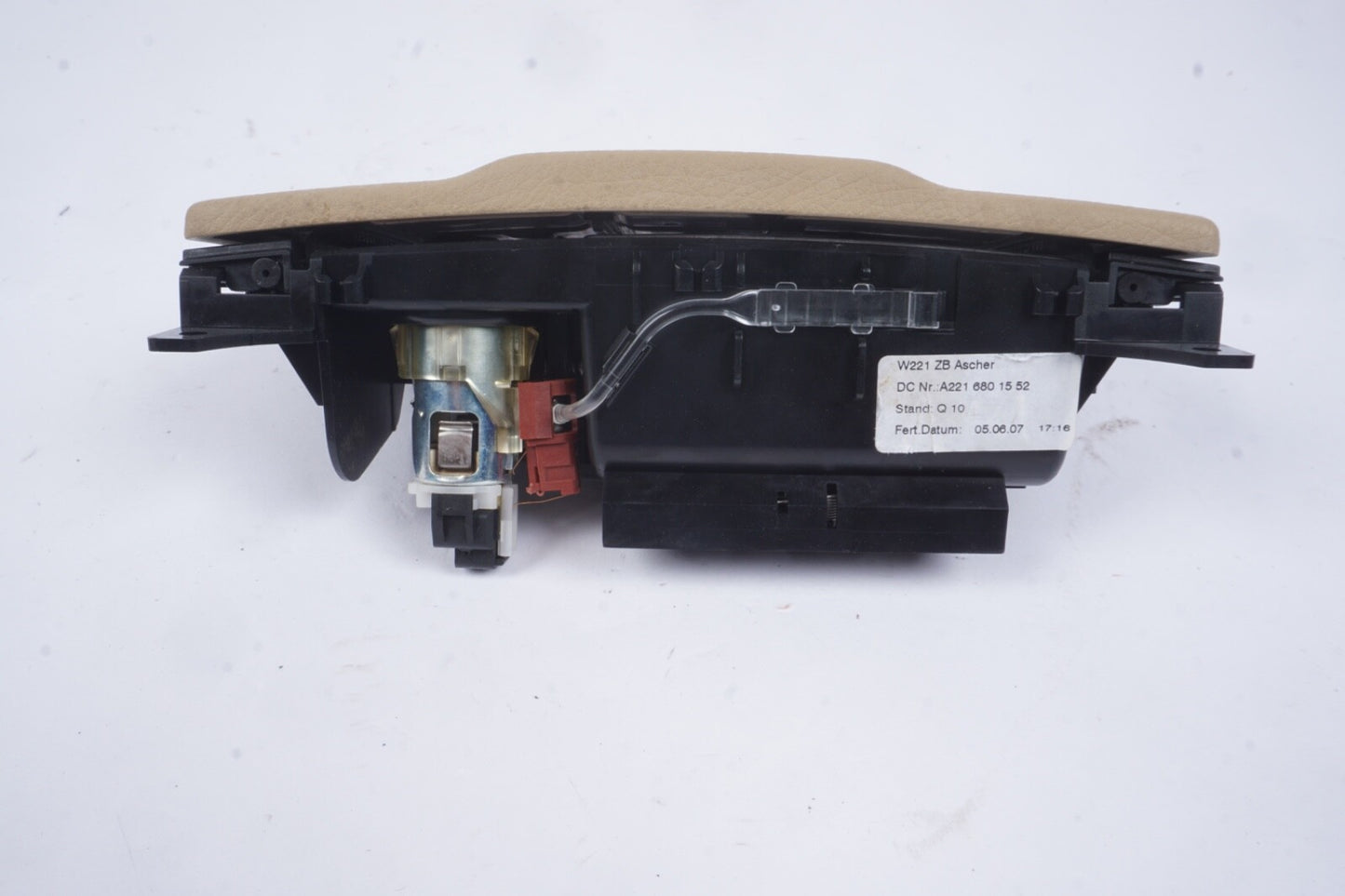 07-09 Mercede W221 S550 S450 Ash Tray Ashtray Lighter Trim Beige 2216801552 OEM