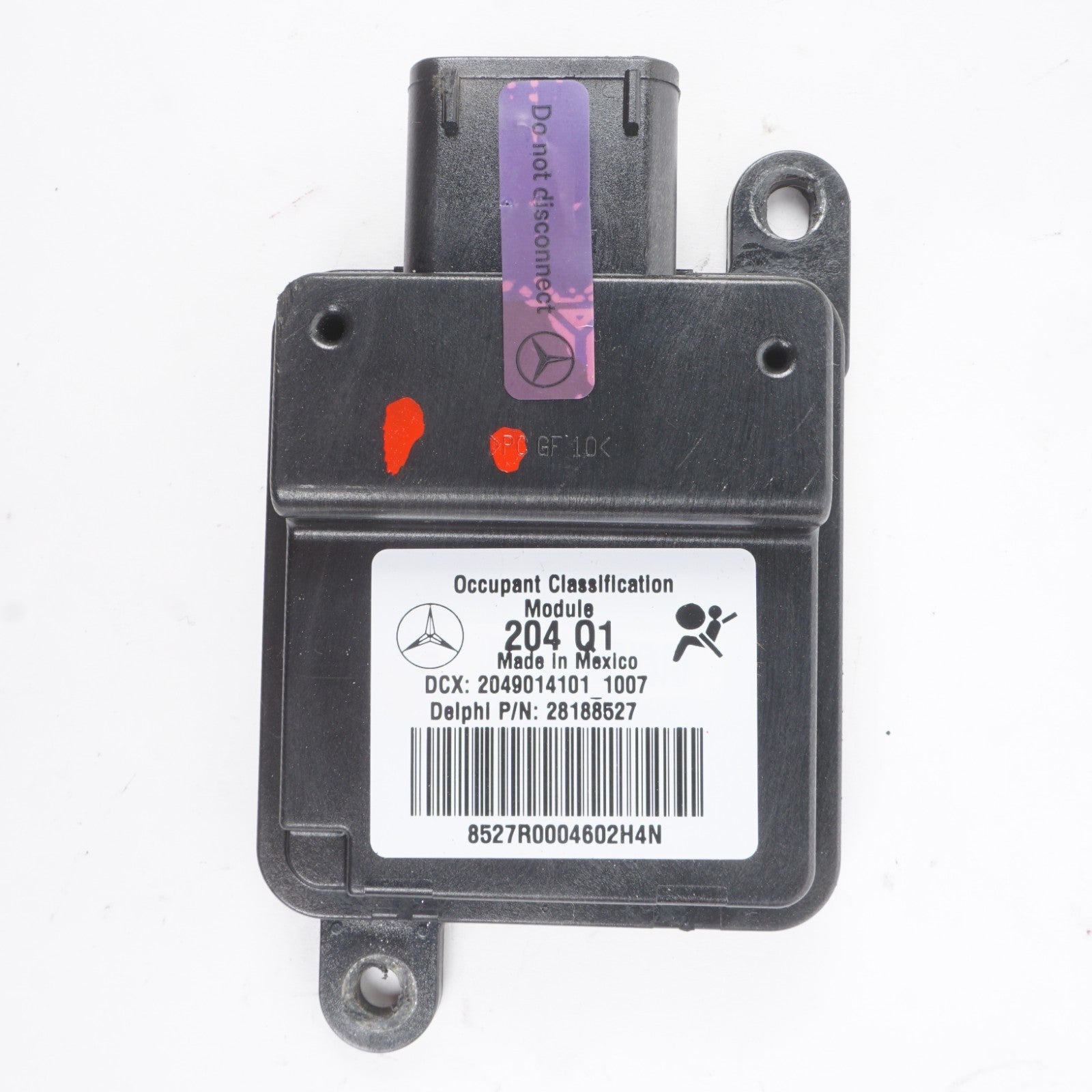 08-11 Mercedes C300 Front Right Seat Occupancy Sensor Module 2049014101 OEM