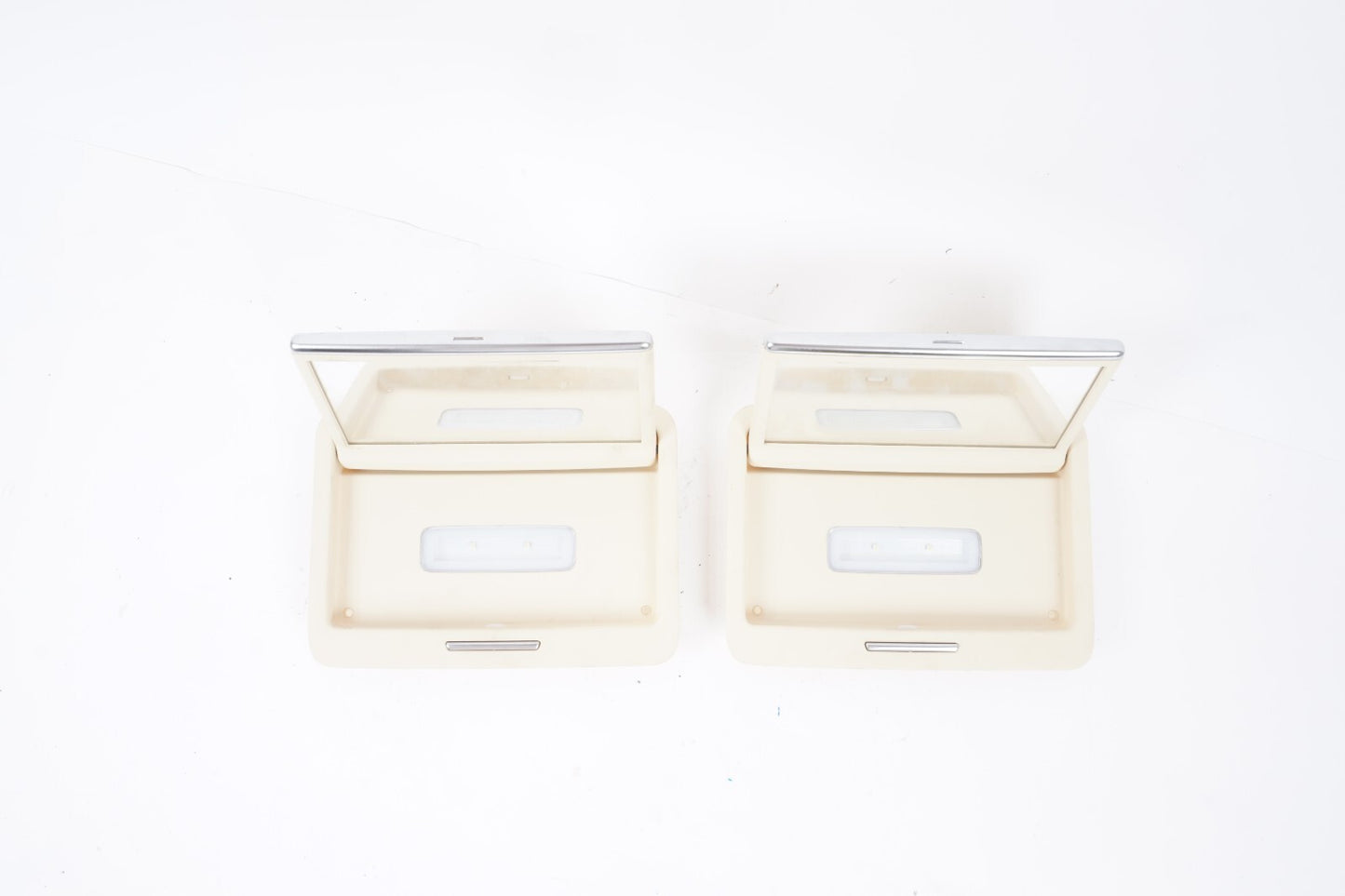 12-17 AUDI A8L Vanity Makeup Mirror Set Of 2 4H4858563A OEM