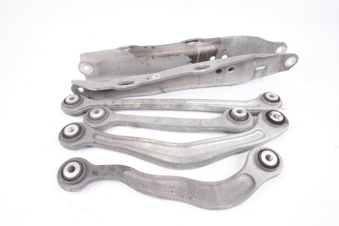 2014 - 2017 MERCEDES S550 W222 REAR LEFT SUSPENSION CONTROL ARM SET OF 5 OEM