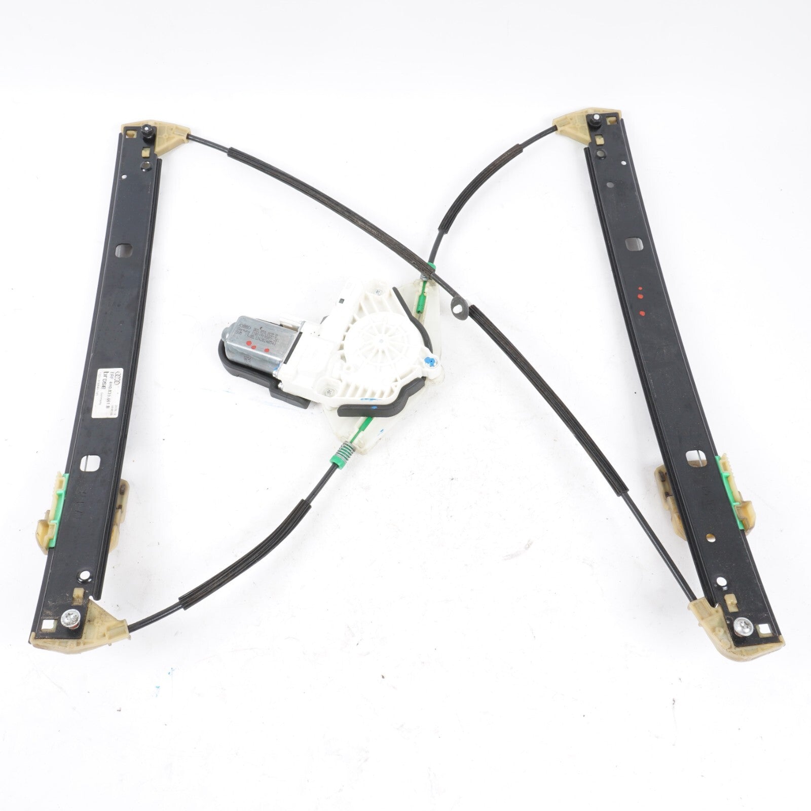 11-17 AUDI A8L REAR LEFT DRIVER SIDE WINDOW REGULATOR & MOTOR OEM
