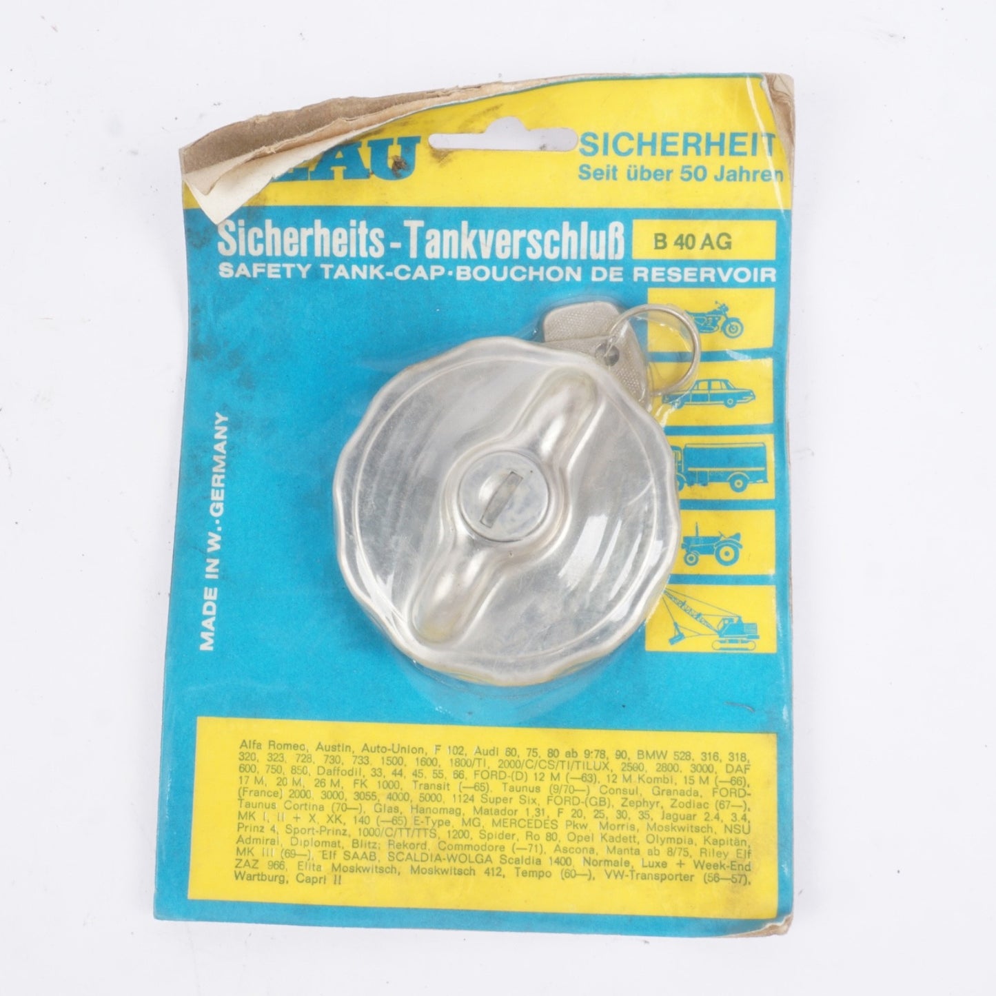 MERCEDES w111 220 S SE W112 300 SE NOS GAS FUEL TANK FILL CAP