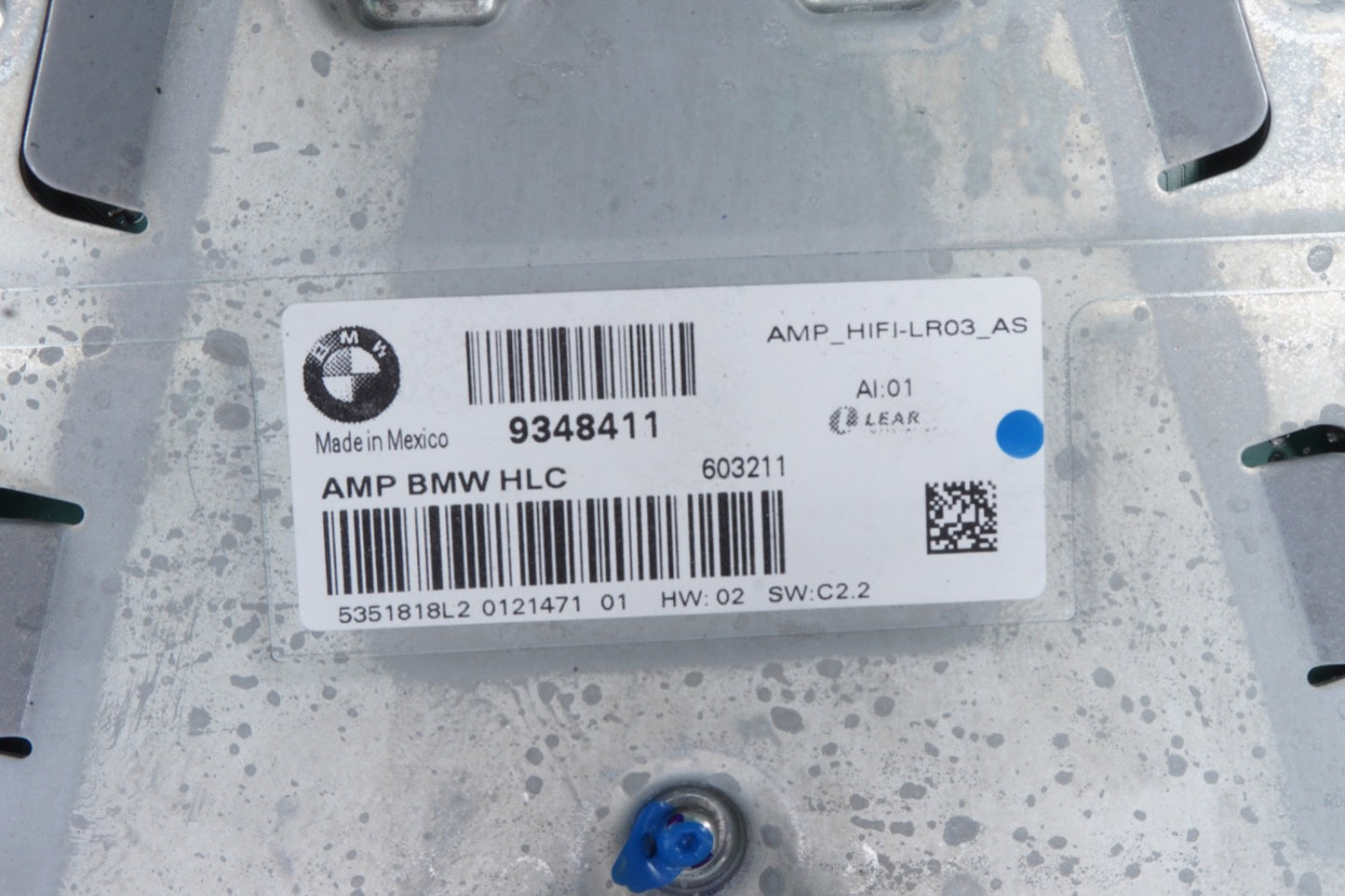2011 - 2018 BMW X3 F25 HI-FI SYSTEM AUDIO AMPLIFIER AMP 9348411 OEM