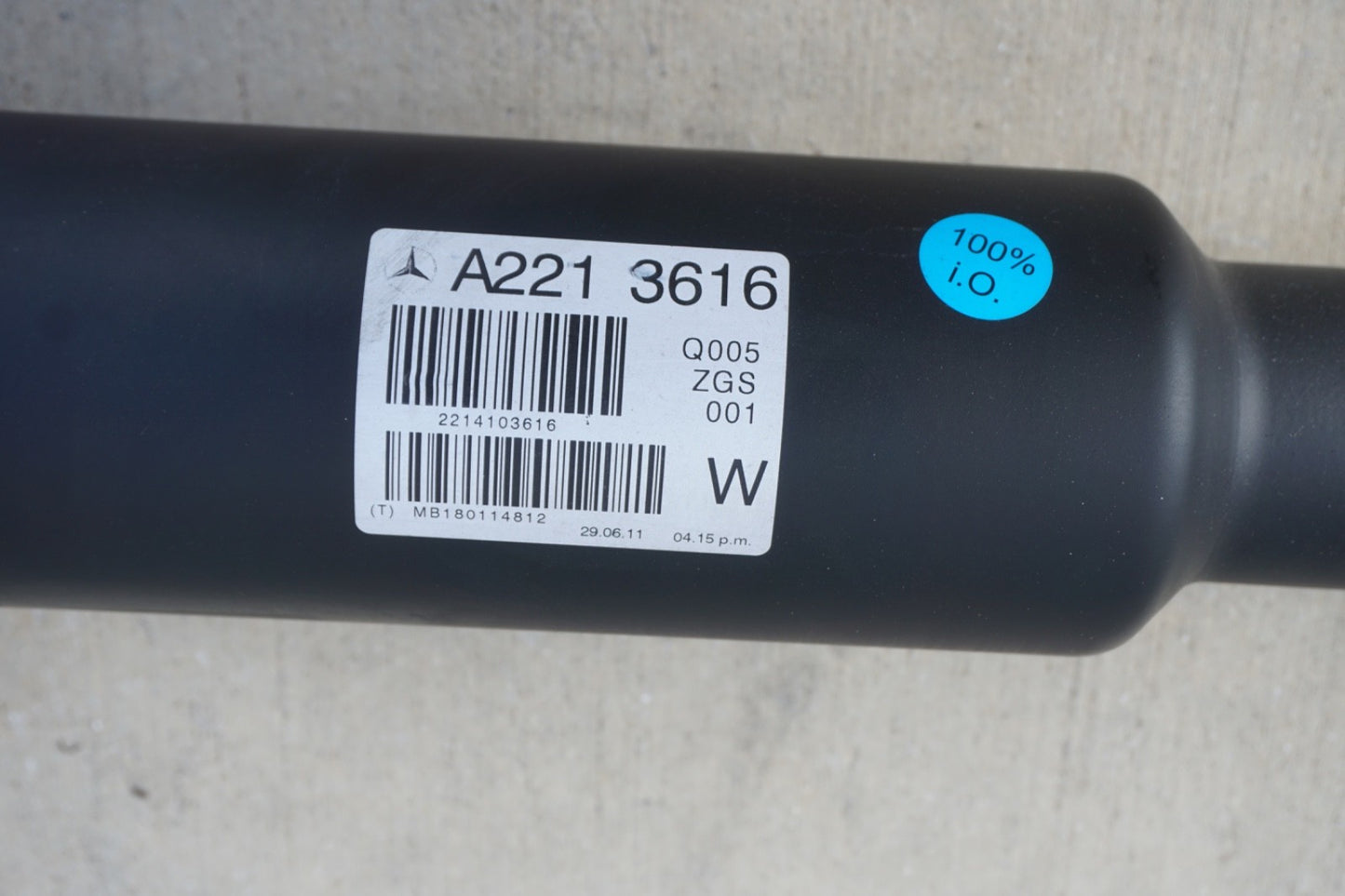 12-13 Mercedes W221 S550 RWD Rear Driveshaft Drive Prop Propeller Shaft Assembly
