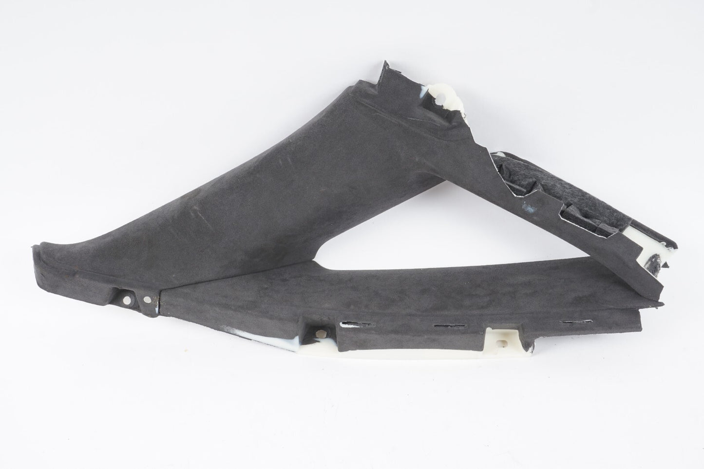 11-17 AUDI A8 A8L S8 REAR LEFT SIDE C PILLAR QUARTER WINDOW TRIM  ALCANTARA OEM