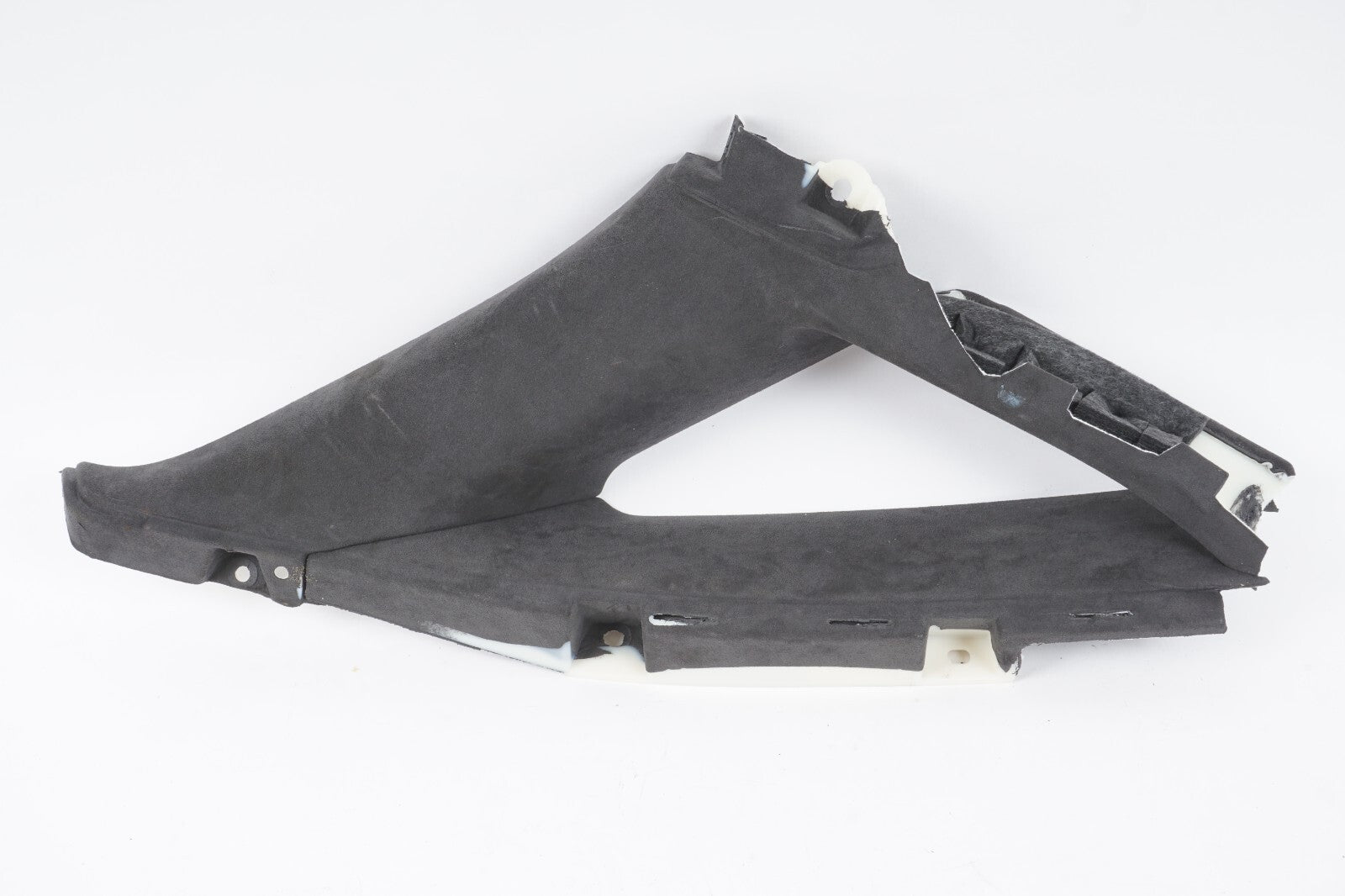 11-17 AUDI A8 A8L S8 REAR LEFT SIDE C PILLAR QUARTER WINDOW TRIM  ALCANTARA OEM
