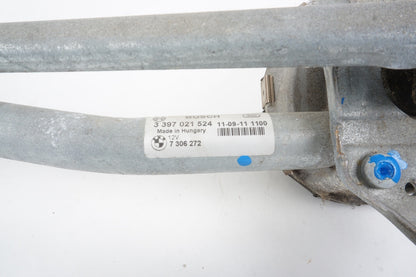 2012 - 2018 BMW F13 F06 650i 640i M6 FRONT WINDSHIELD WIPER LINKAGE W/ MOTOR OEM