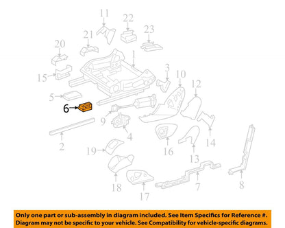 MERCEDES W251 W164 X164 R350 FRONT LEFT DRIVER SEAT TRACK RAIL W/ WIRE OEM