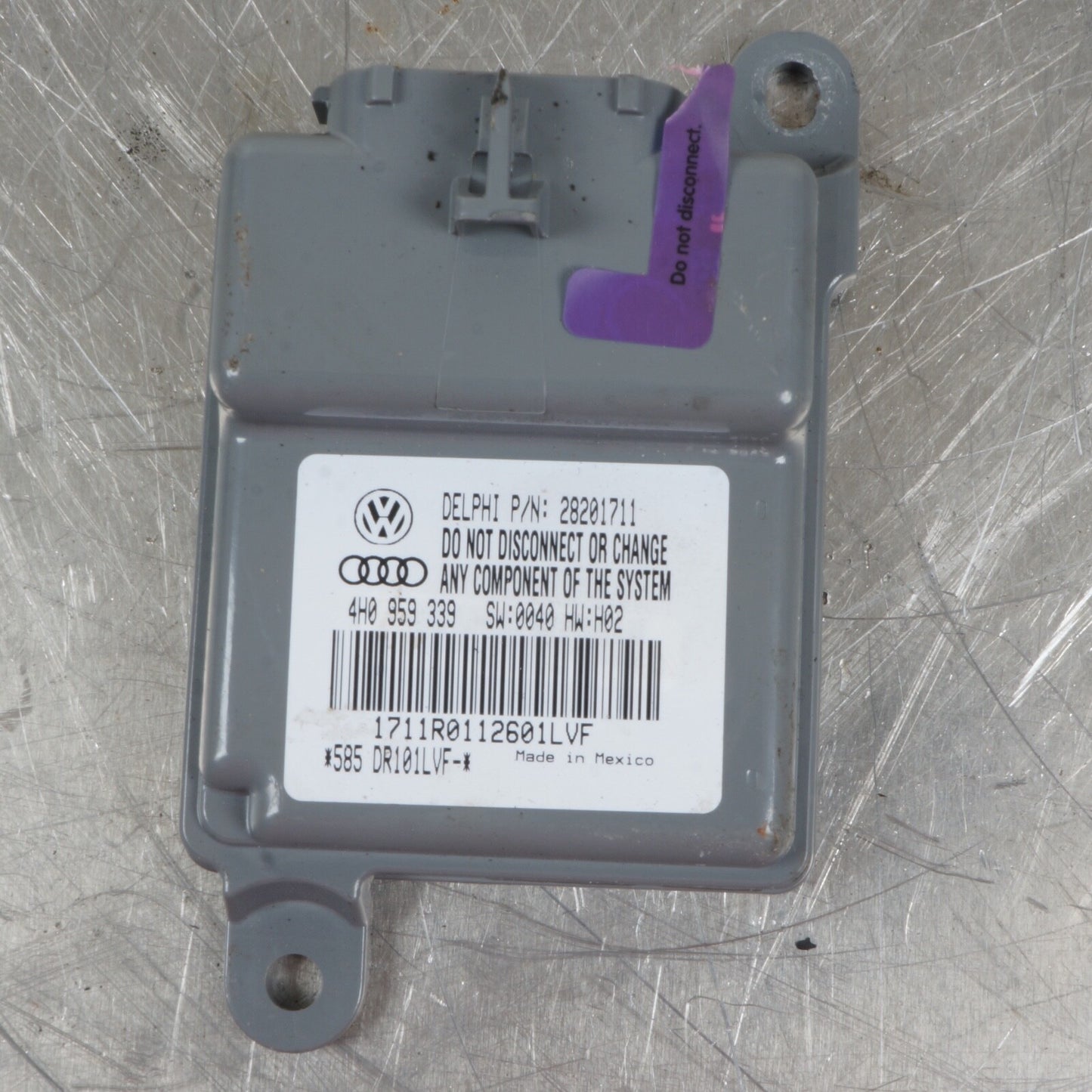 2011-2018 AUDI A8 A8L S8  FRONT RIGHT SEAT OCCUPANT SENSOR MODULE 4H0959339A OEM