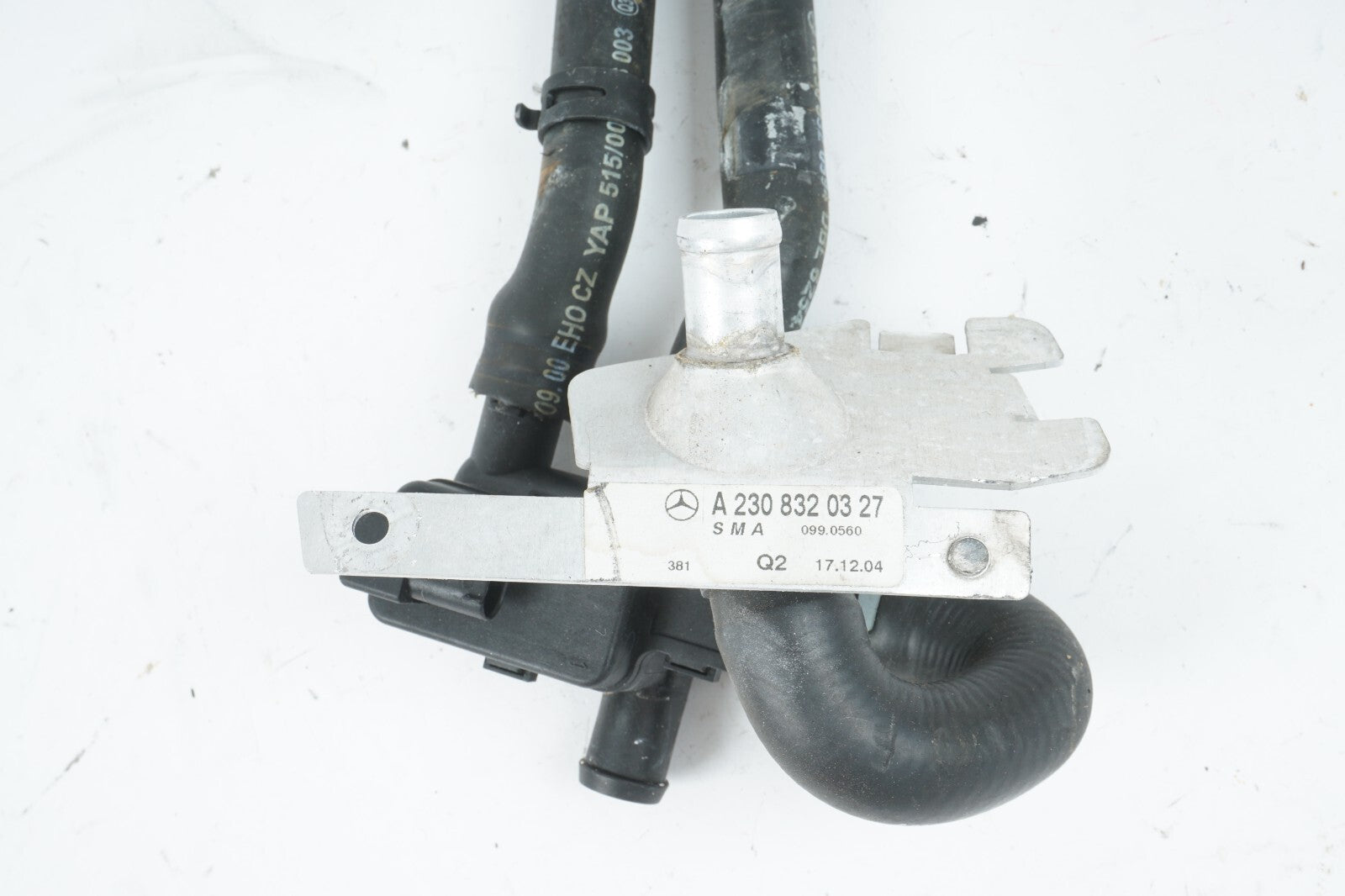 03 - 06 Mercedes R230 SL500 Heater Core Coolant Hoses Lines  OEM