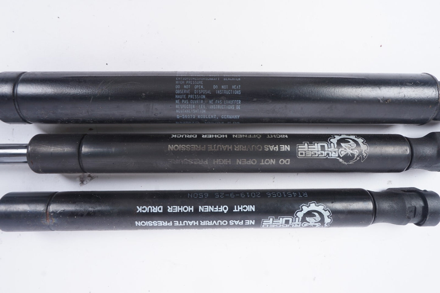 03-08 Mercedes SL500 SL550 Convertible Cylinder Trunk Lid Hood Strut 3pcs OEM