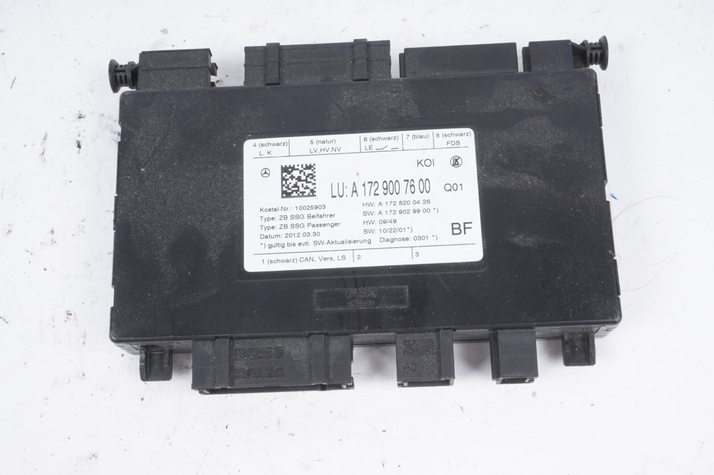 08-20 Mercedes W204 C63 AMG E350 Front Right Side Seat Control Module Unit OEM