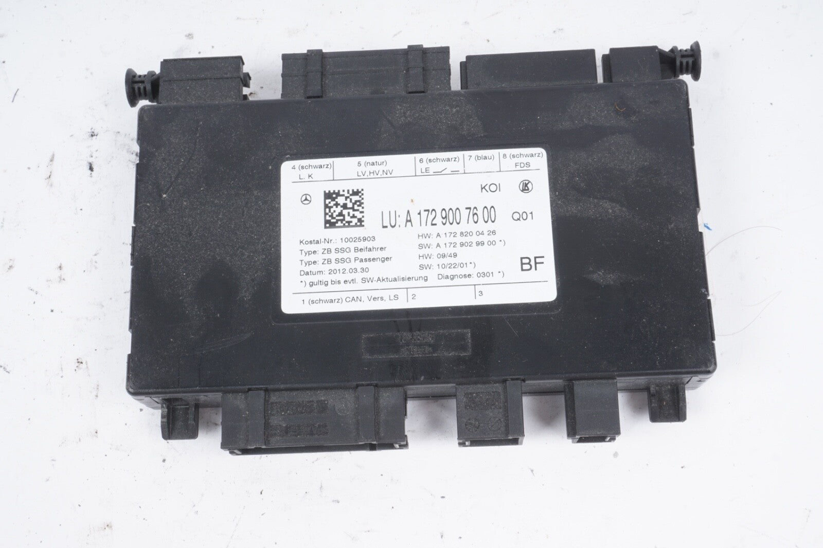 08-20 Mercedes W204 C63 AMG E350 Front Right Side Seat Control Module Unit OEM