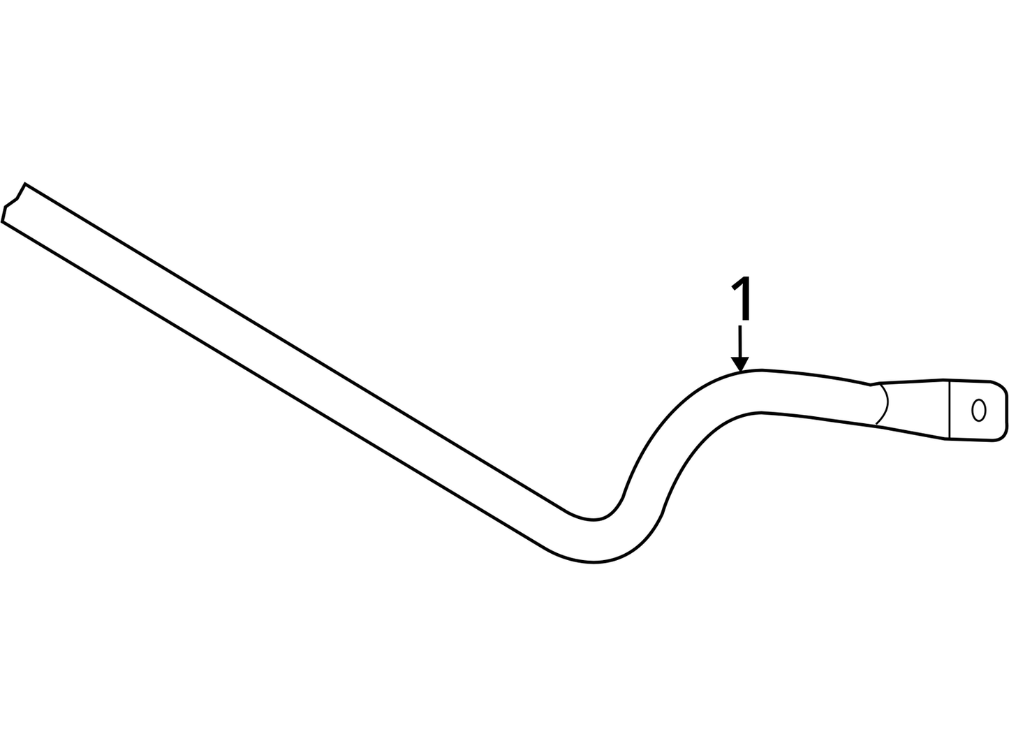 2011-2017 AUDI A8L A8 QUATTRO FRONT STABILIZER SWAY BAR 4H0411309 OEM