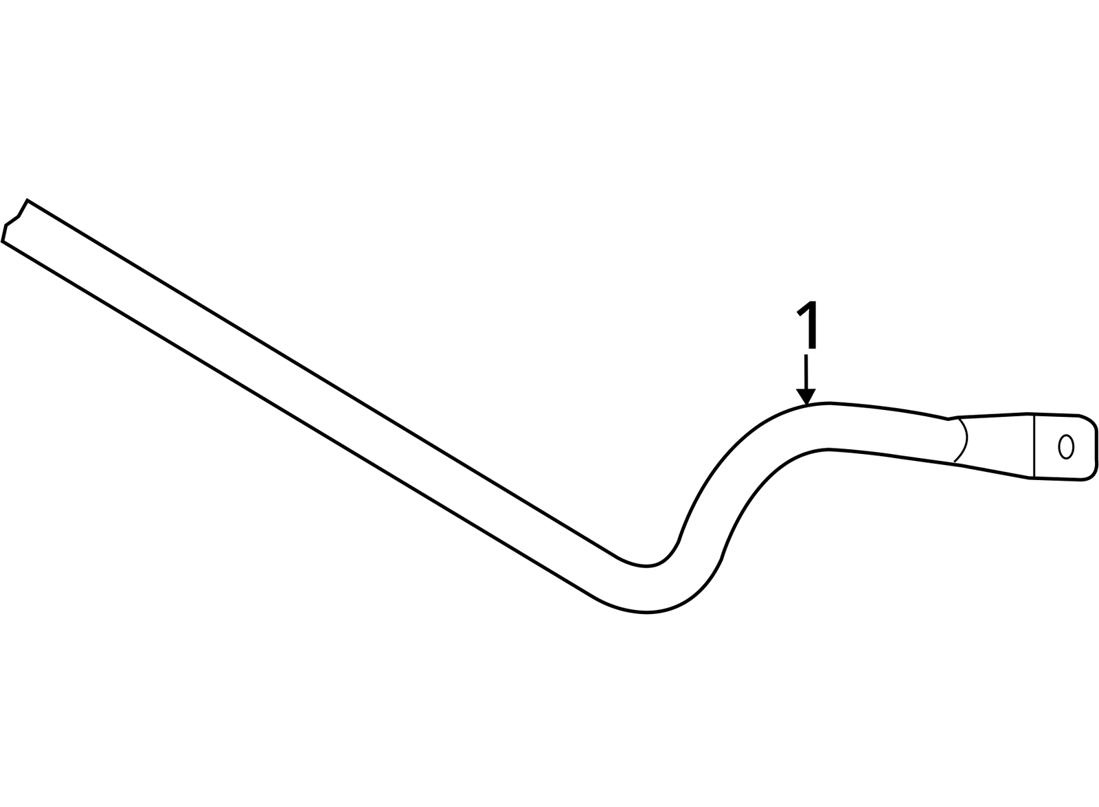 2011-2017 AUDI A8L A8 QUATTRO FRONT STABILIZER SWAY BAR 4H0411309 OEM