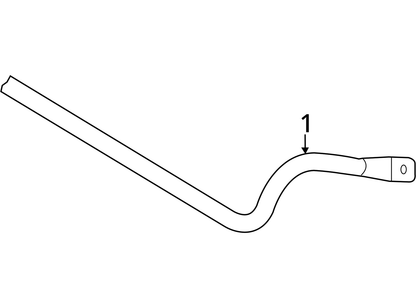2011-2017 AUDI A8L A8 QUATTRO FRONT STABILIZER SWAY BAR 4H0411309 OEM