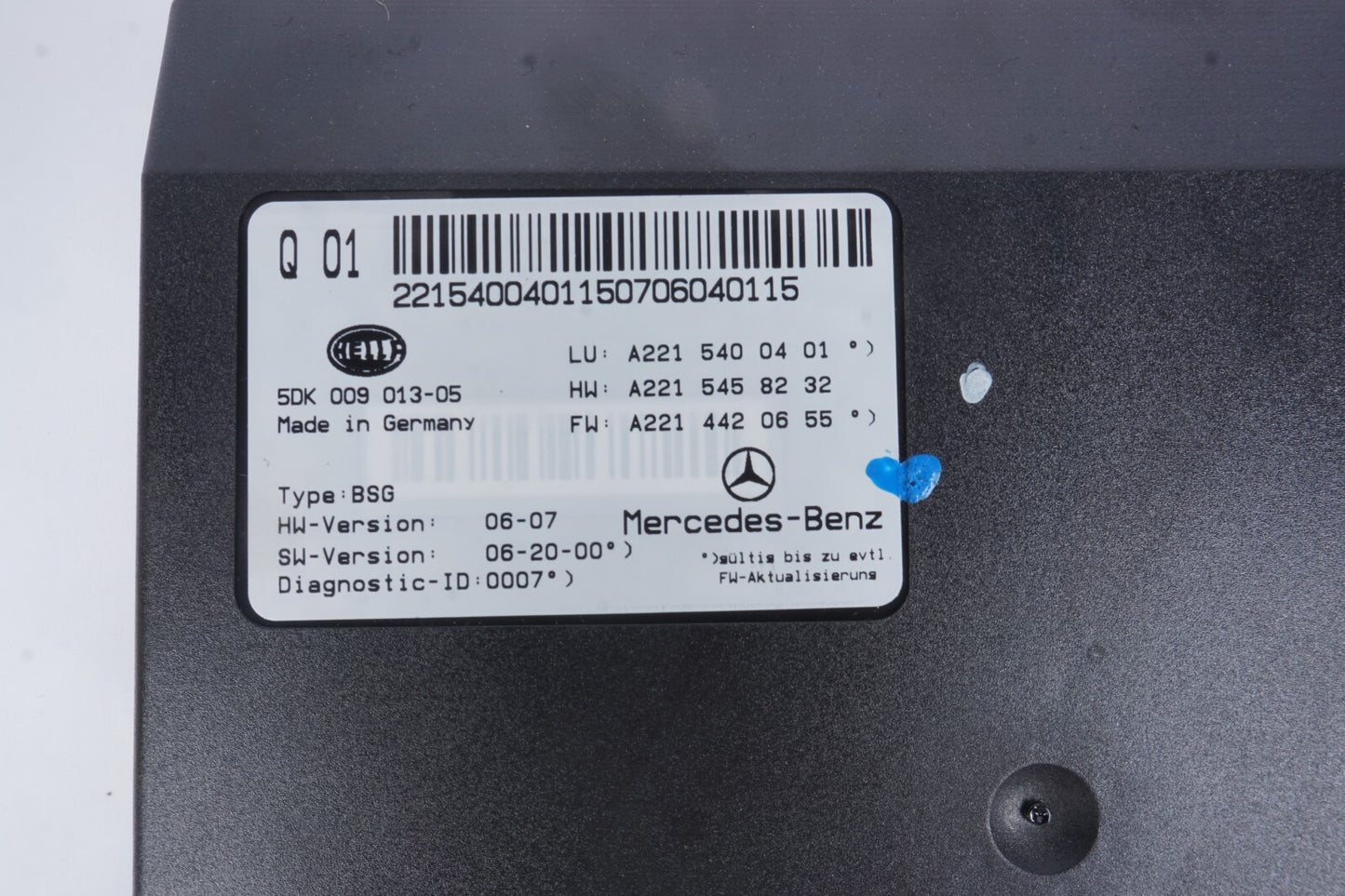 07-13 Mercedes W221 S550 CL550 Electric Power Supply Control Fuse Box Module OEM