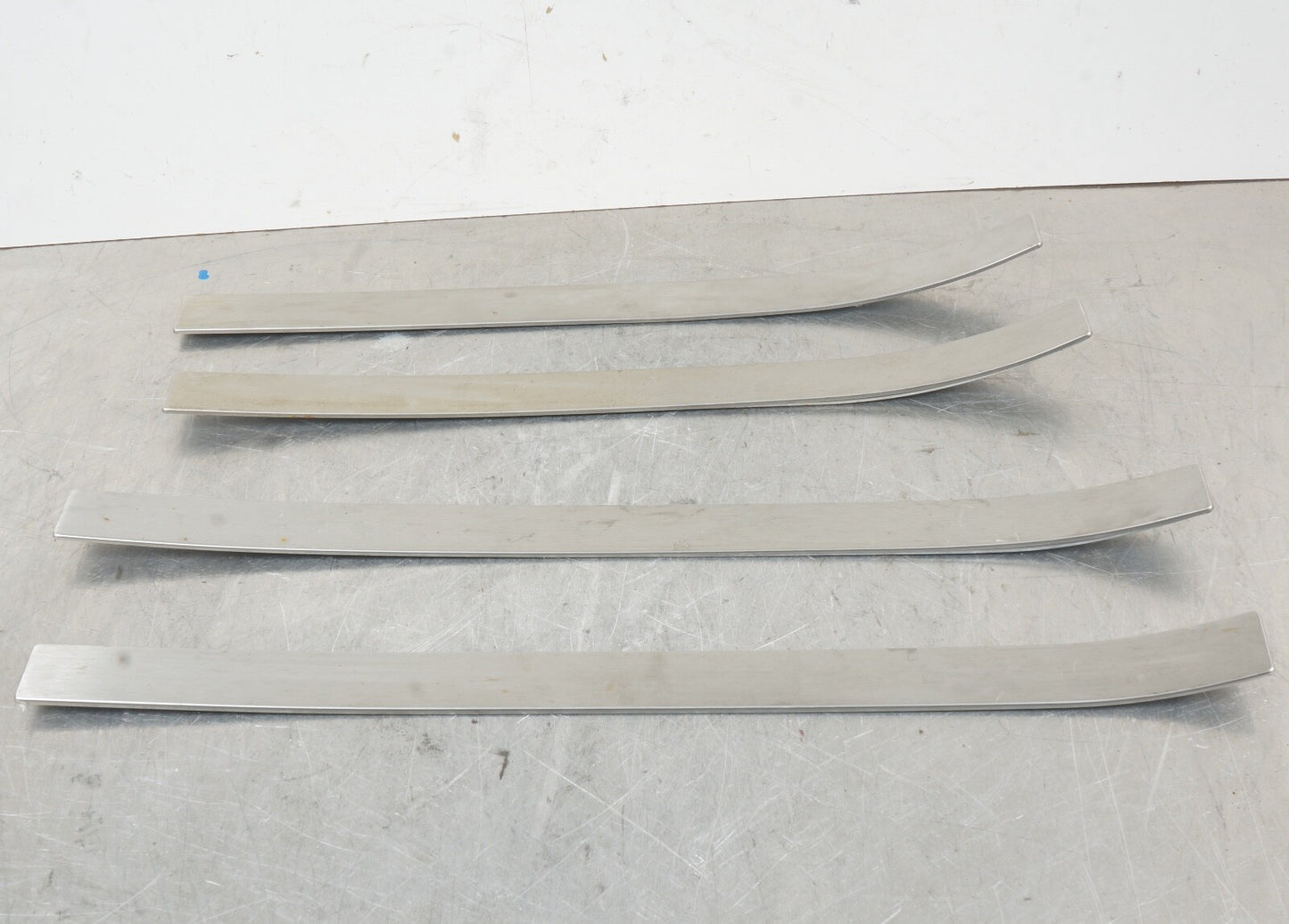 08-13 Mercedes W221 S550 Door Step Sill Cover Panel Trim OEM x 4