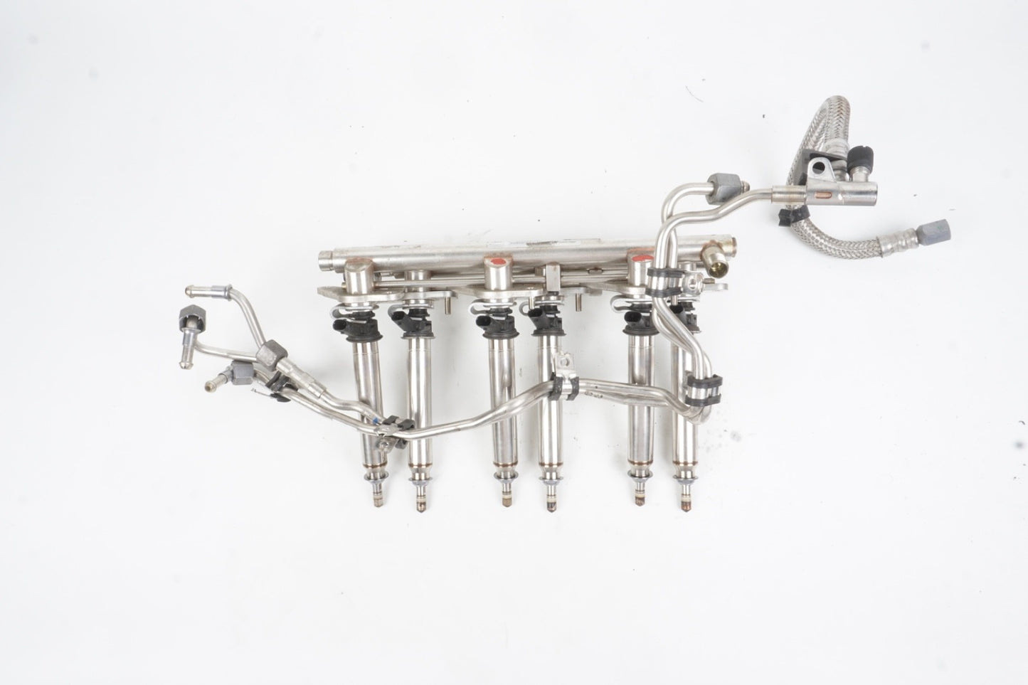 12-16 Mercedes W207 E350 Left & Right Side Fuel Injection Rail Line Injectors