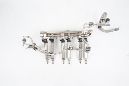 12-16 Mercedes W207 E350 Left & Right Side Fuel Injection Rail Line Injectors