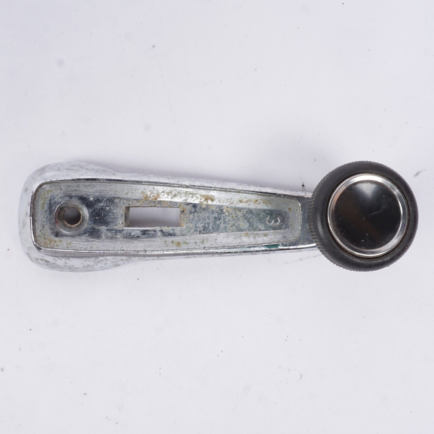1974 Mercedes	Benz 240D Diesel Passenger Front Window Crank Handle Chrome OEM