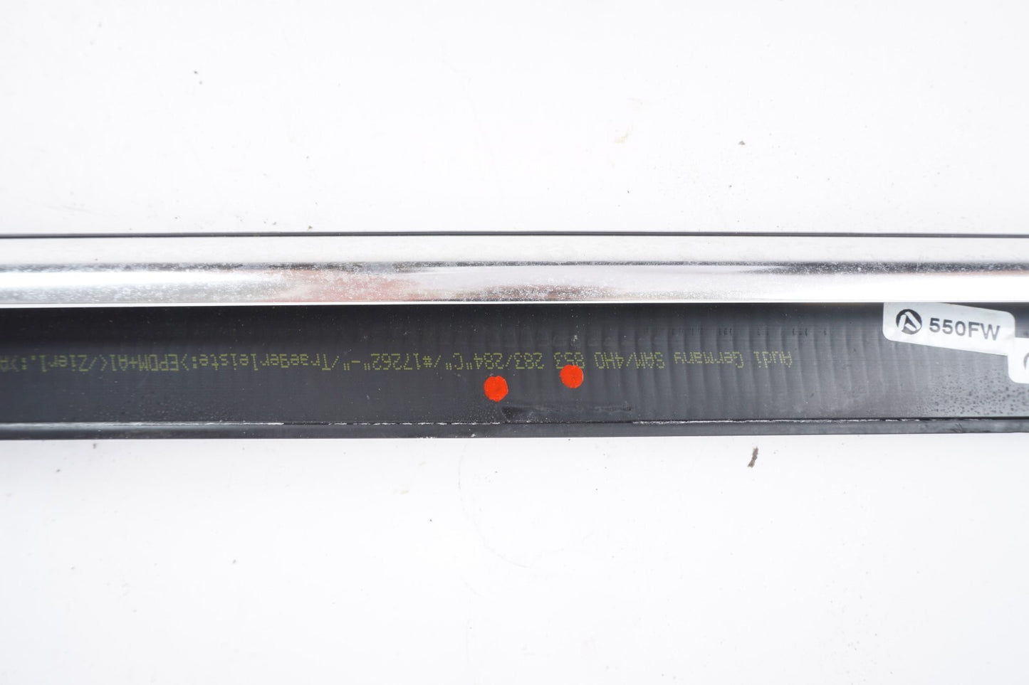 11-17 AUDI A8L FRONT RIGHT PASSEGER SIDE DOOR WINDOW BELT MOLDING CHROME OEM