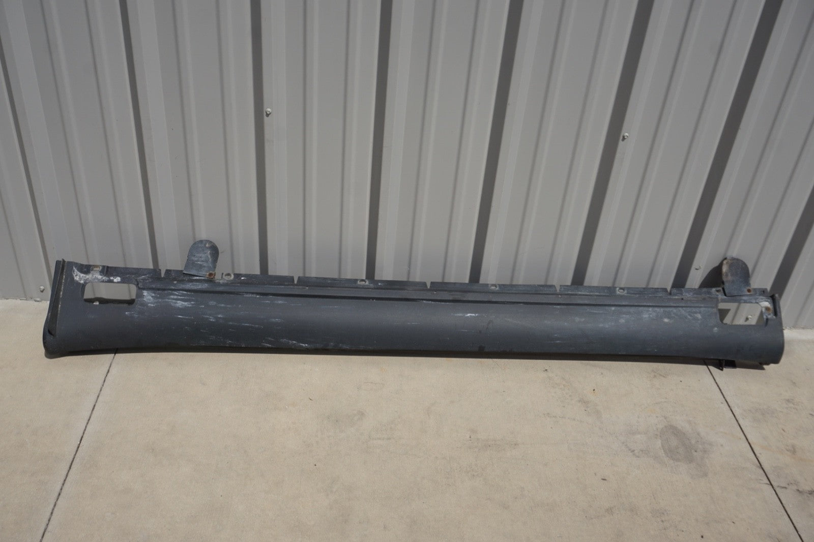 11-18 Porsche Cayenne 958 Left Driver Side Rocker Panel Side Skirt Black Oem