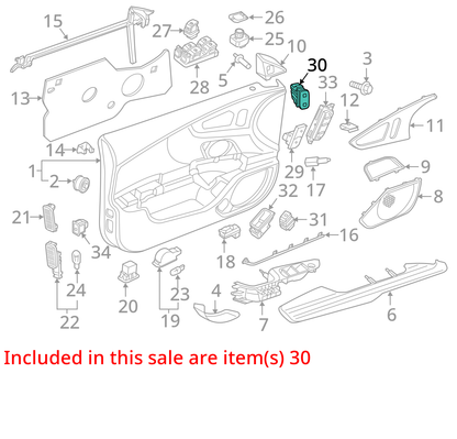 2012 - 2017 AUDI A7 S7 RS7 BLIND SPOT ALERT SWITCH 4G8857505A OEM