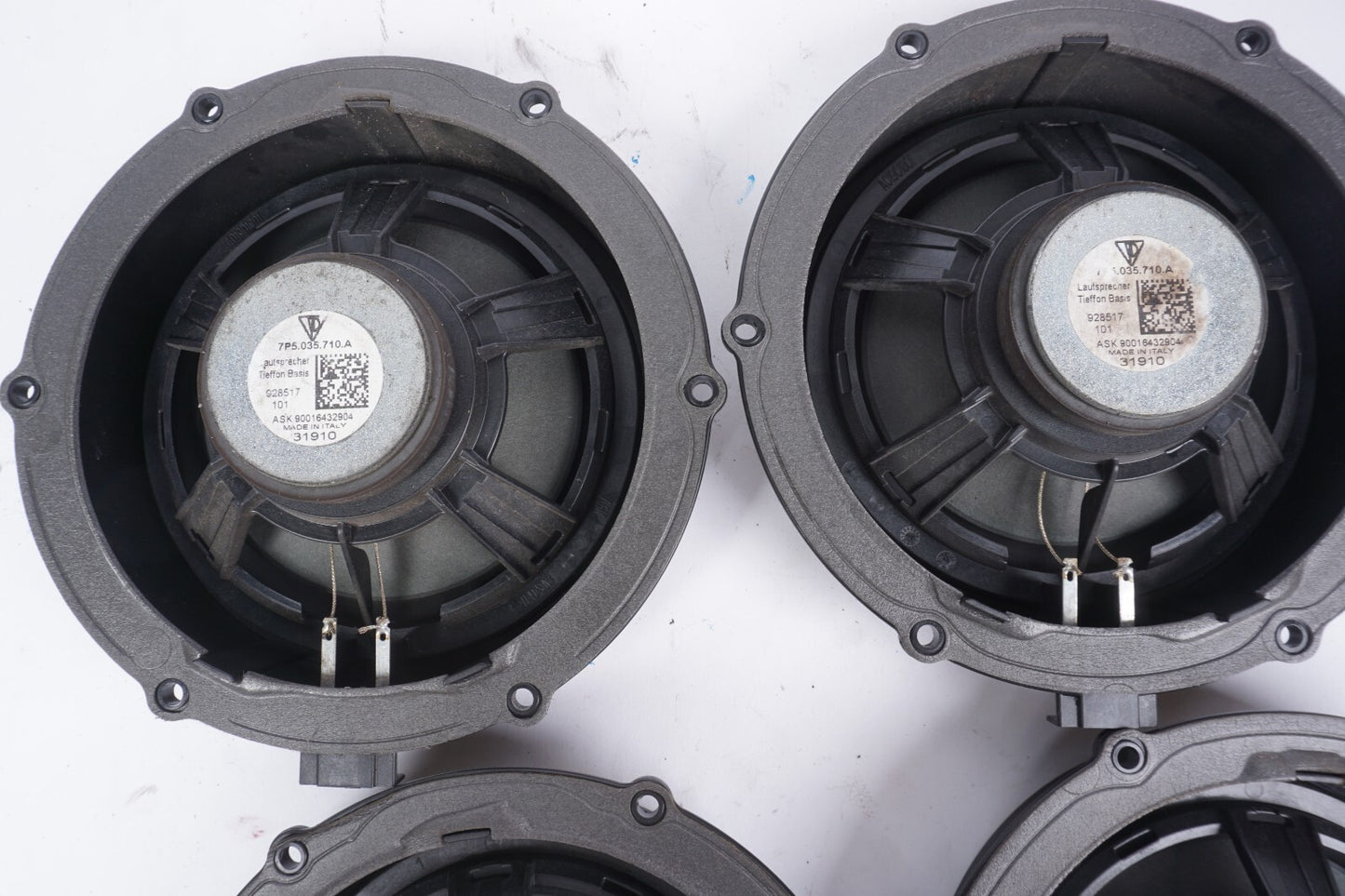 11-18 Porsche Cayenne 958 Door Audio Speaker Set Of 4 OEM