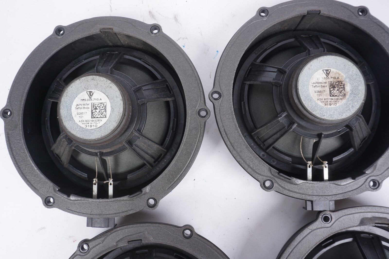 11-18 Porsche Cayenne 958 Door Audio Speaker Set Of 4 OEM