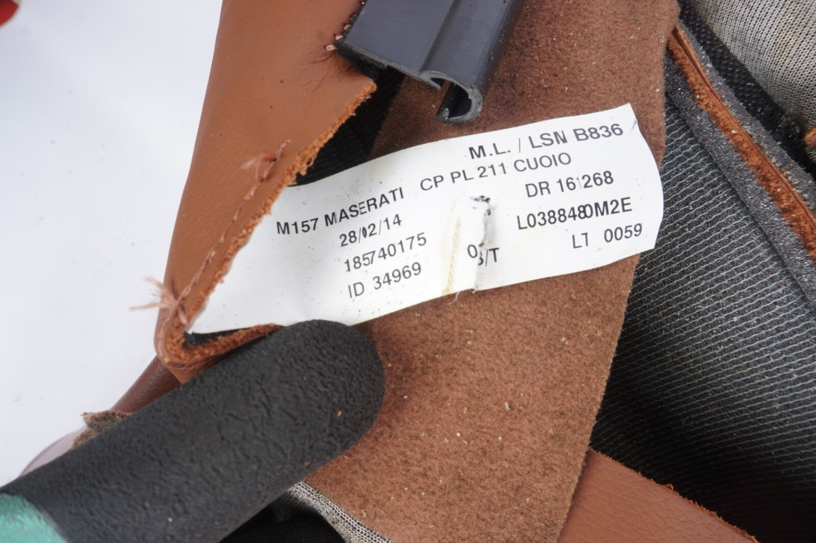14 - 17 Maserati Ghibli S Rear Lower Bottom Seat Cushion OEM