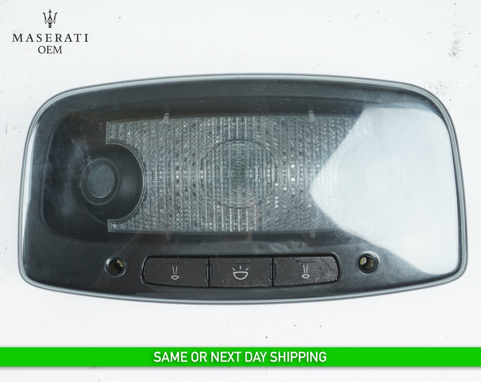14 - 20 MASERATI QUATTROPORTE REAR OVERHEAD ROOF DOME LIGHT LAMP BLACK OEM