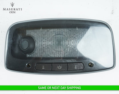 14 - 20 MASERATI QUATTROPORTE REAR OVERHEAD ROOF DOME LIGHT LAMP BLACK OEM