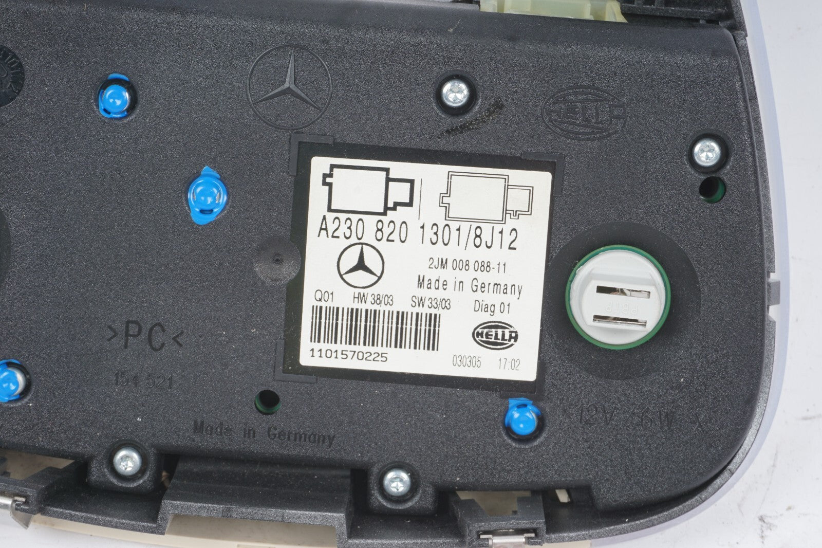 03-08 Mercedes R230 SL500 SL55 AMG Overhead Dome Light Lamp 2308200001 OEM