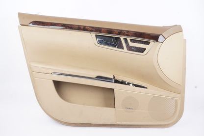 10-13 Mercedes W221 S550 Front Left Side Interior Door Panel BEIGE OEM