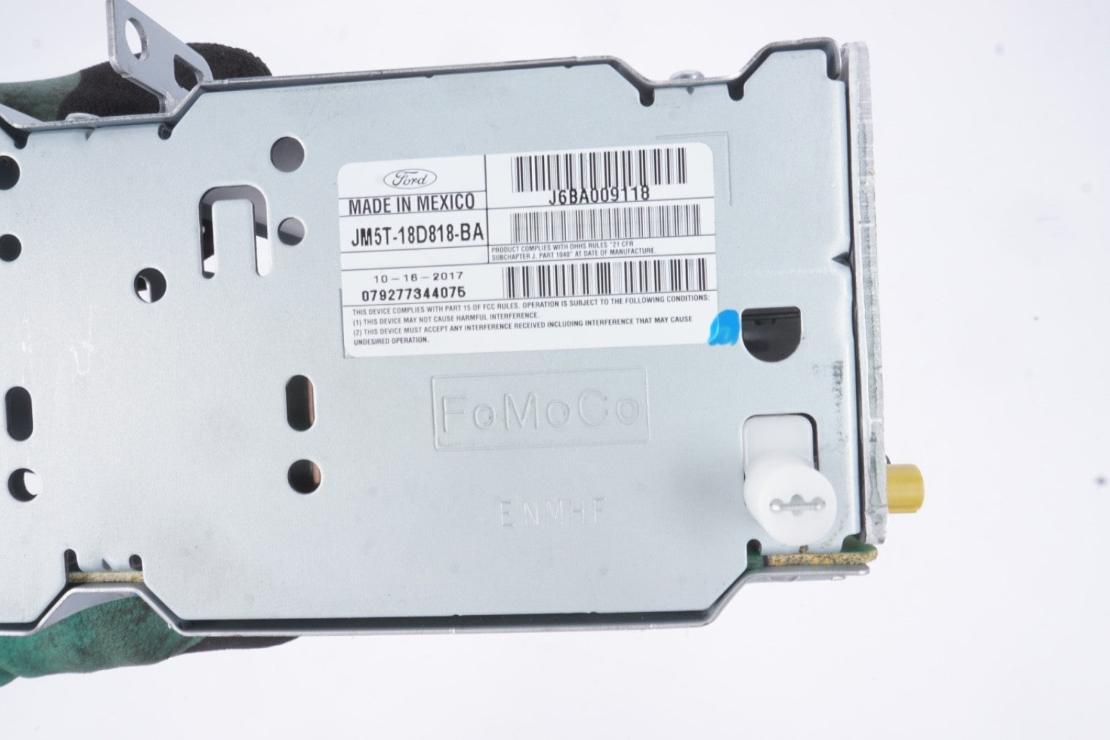 18 FORD FOCUS Audio Control Module Radio Reciever JM5T18D818BA