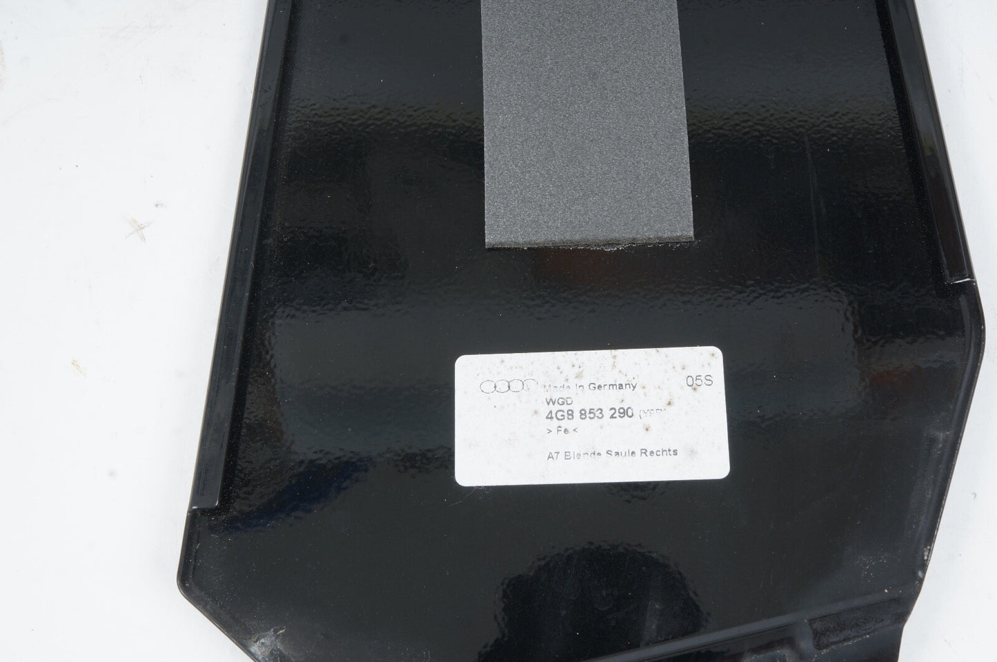 2012-2018 AUDI A7 RIGHT PASSENGER SIDE EXTERIOR DOOR B PILLAR COVER MOLDING OEM