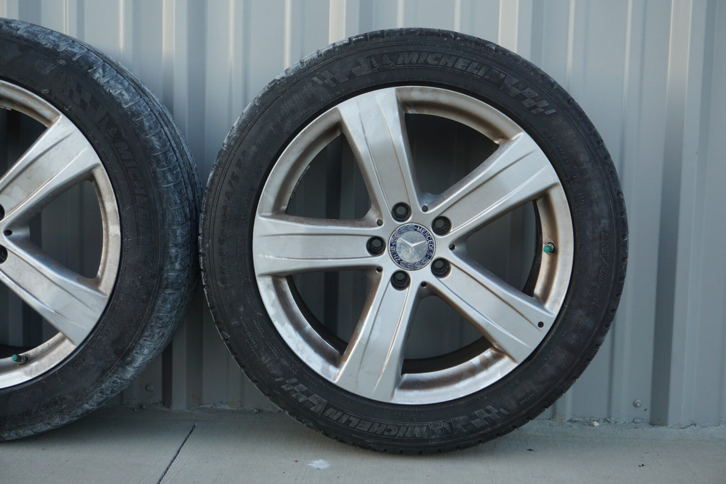 07-13 Mercedes W221 S550 CL500 Alloy Wheel Rim 9.5Jx19H2 & Tire SET Of 4 OEM
