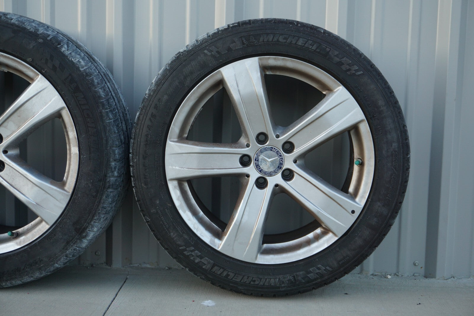 07-13 Mercedes W221 S550 CL500 Alloy Wheel Rim 9.5Jx19H2 & Tire SET Of 4 OEM