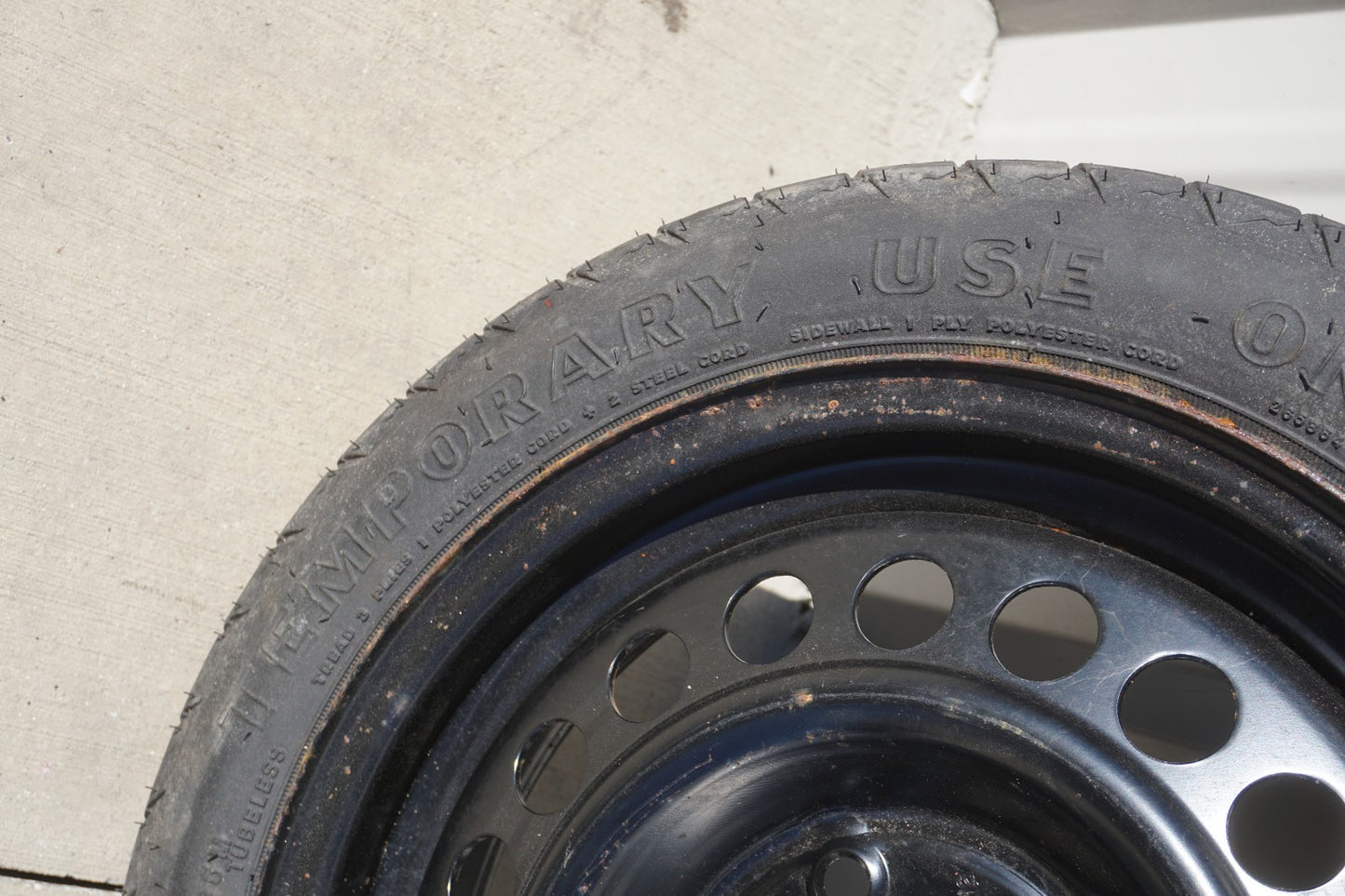 1993 Cadillac Allante 15X4 Wheel Compact Spare Tire T125/70R15 5x115mm OEM