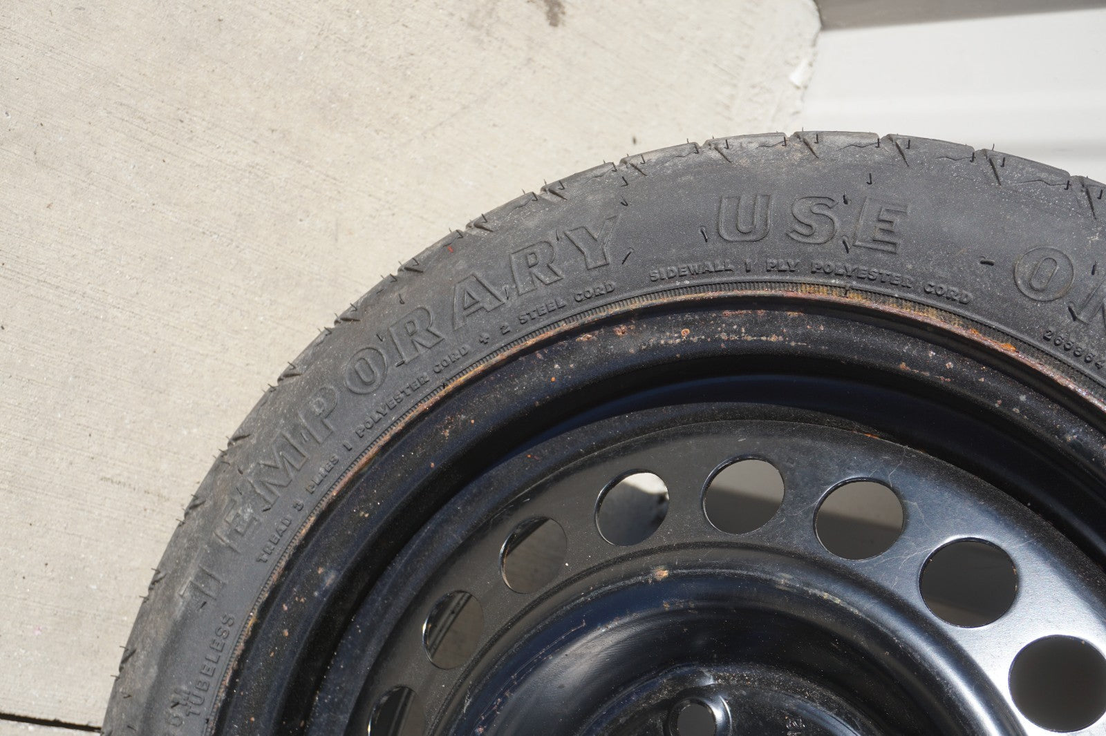 1993 Cadillac Allante 15X4 Wheel Compact Spare Tire T125/70R15 5x115mm OEM