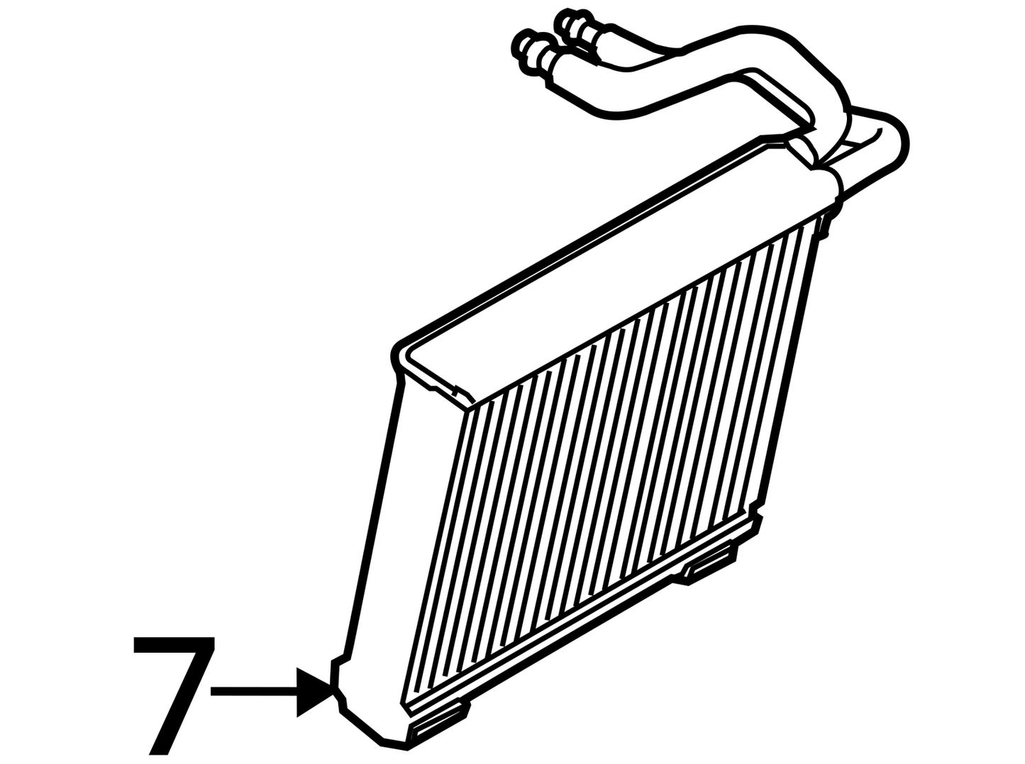 2015 - 2018 FORD FOCUSHEATER CORE RADIATOR OEM 8V6N18D612CD