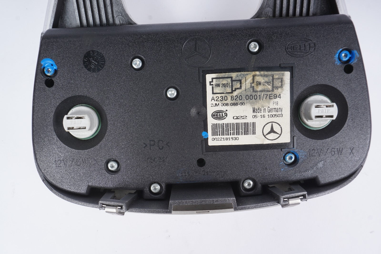 03-08 Mercedes R230 SL500 SL55 AMG Overhead Dome Light Lamp 2308200001 OEM