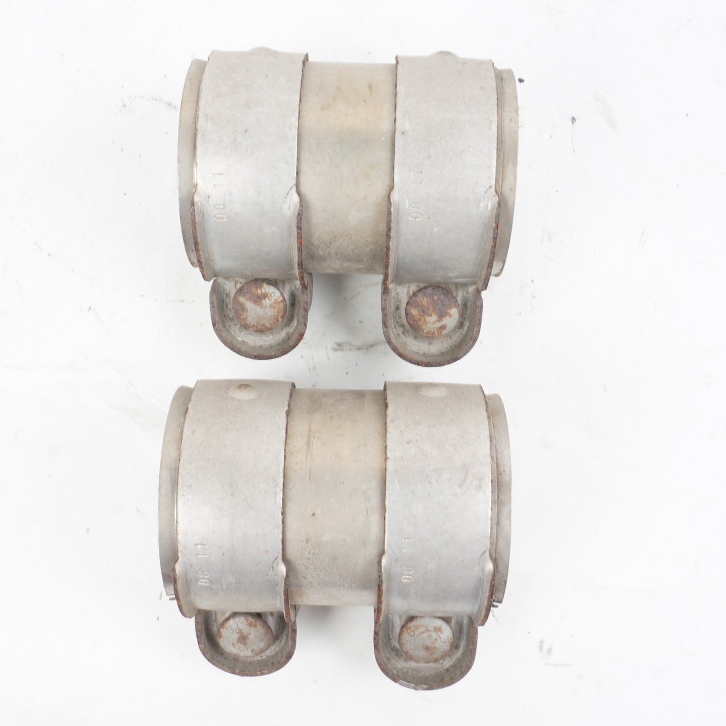 2011-2018 Audi A8 A8L Exhaust Clamp Set Of 2 OEM