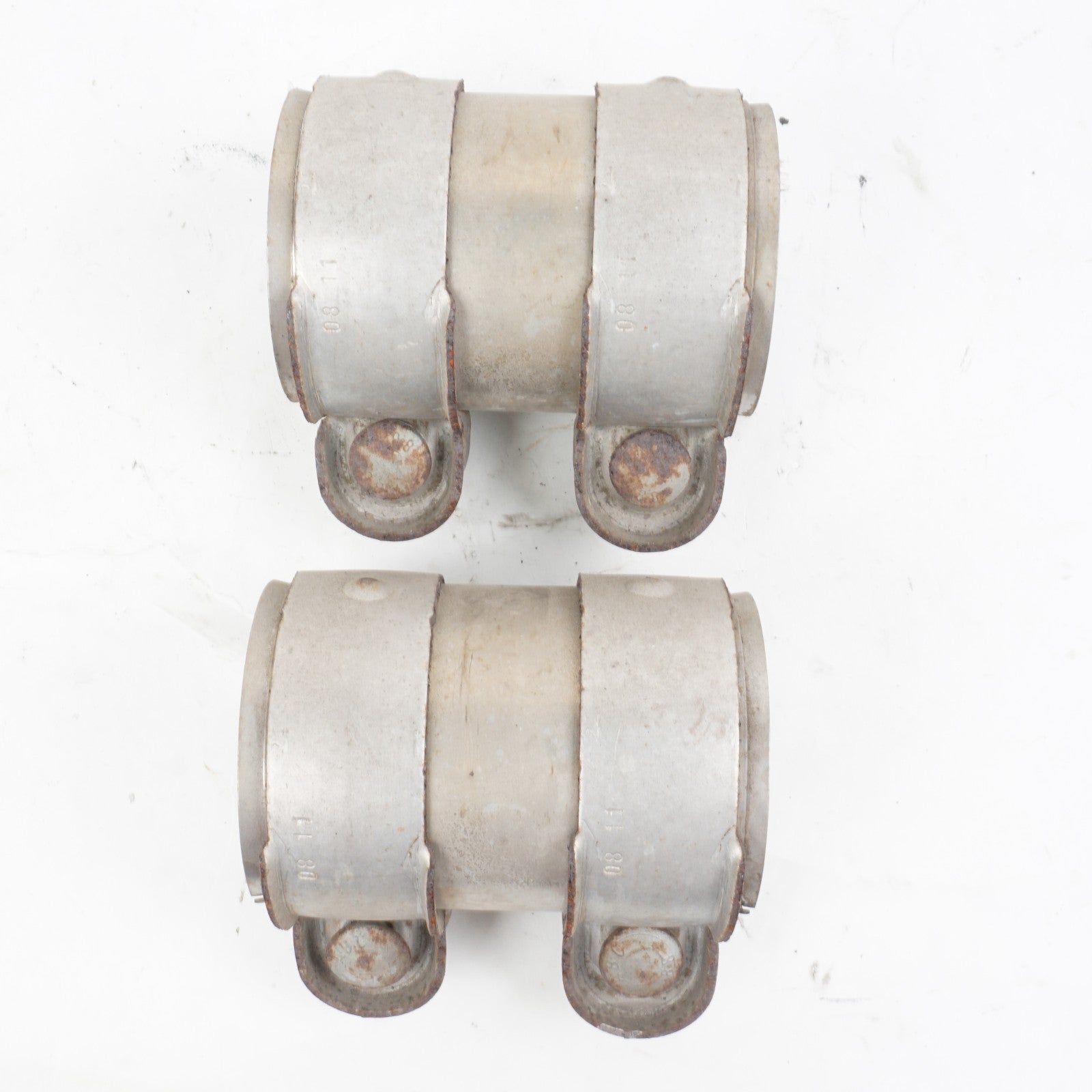 2011-2018 Audi A8 A8L Exhaust Clamp Set Of 2 OEM