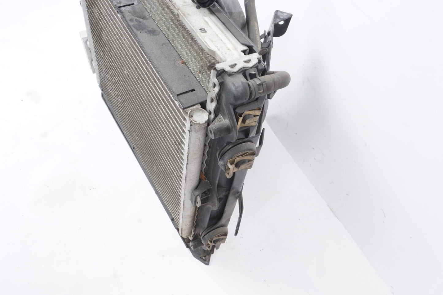 2000 2004 Porsche Boxster OEM Driver Left Radiator with Cooling Fan Bracket