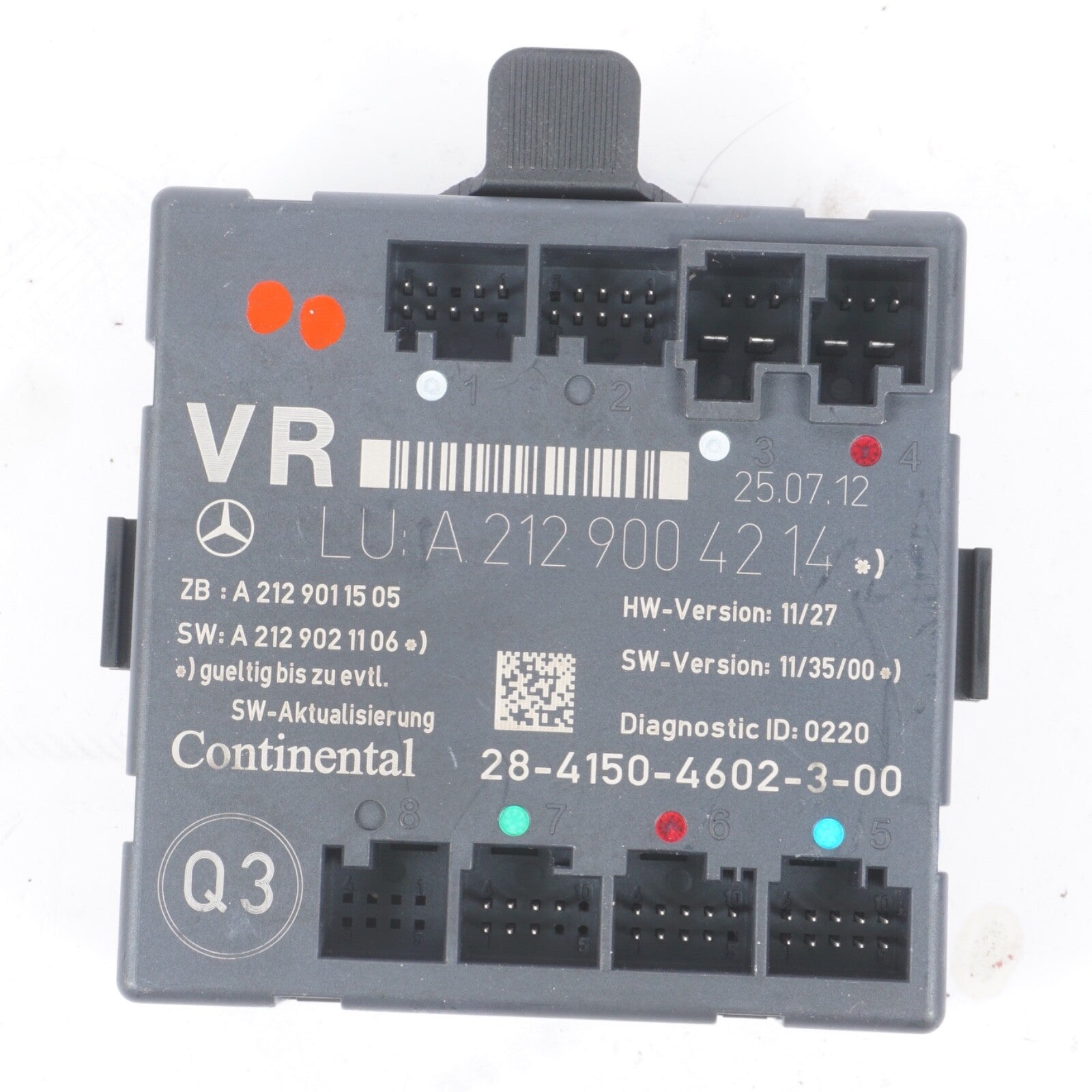 08-18 Mercedes W204 C250 C300 E350 SLK250 Front Right Side Door Control Module