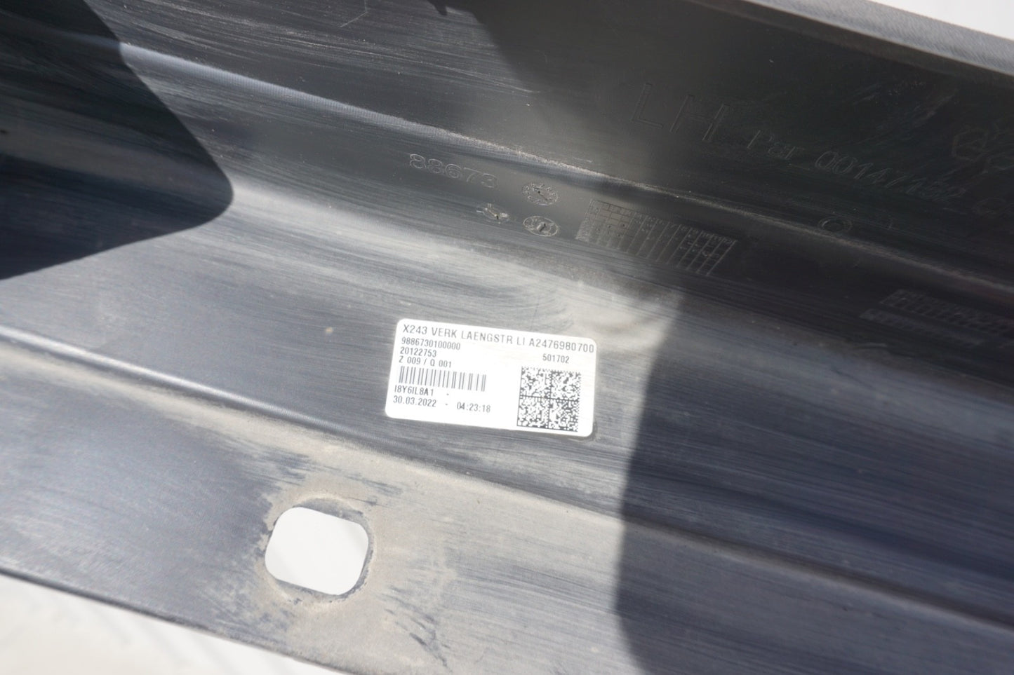 2020 - 2025 Mercedes GLB250 EQB300 Left Side Skirt Rocker Molding Panel OEM